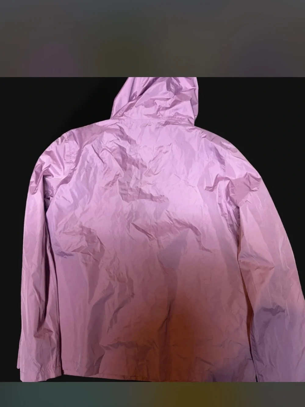 Lightweight Lilac Hooded Windbreaker Jacket - Women